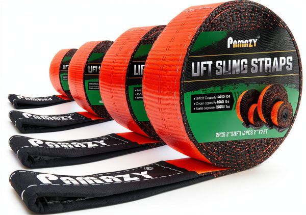 PAMAZY Heavy Duty Lift Sling Straps Polyester 18800 lbs-0