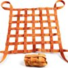 Earthtec Lifting Net Orange Nylon 1500lb Capacity Hoist-0