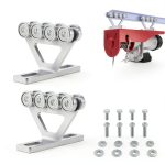SZZTUL 8 Wheel Hoist Trolley 2200 lbs Capacity Steel Roller-0
