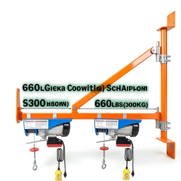 SISHUN Wall Mount Jib Crane Heavy Duty 660LBS Load Capacity-1