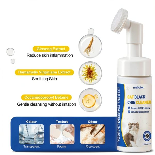 Ninibabie Cat Shampoo No Rinse Cleaner for Cat Acne-4