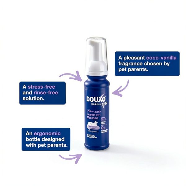 DOUXO SPA Cat Shampoo Leave-on Mousse Skin Coat Care-5