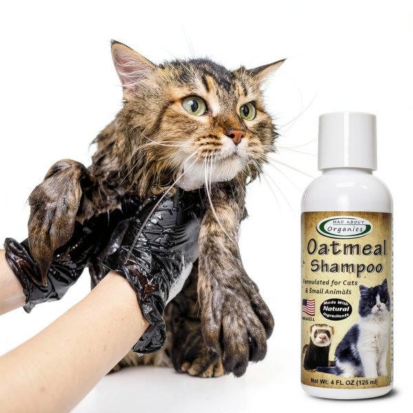 Mad About Organics Oatmeal Cat Shampoo Gentle pH Balanced-1