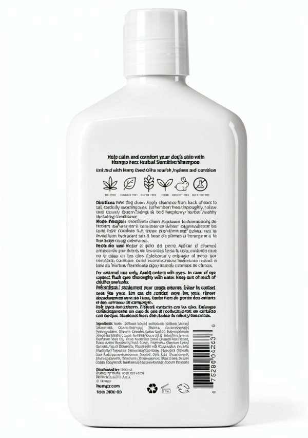 Hempz Dog Shampoo Hemp Seed Oil Deshedding Vegan-2