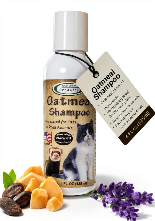 Mad About Organics Oatmeal Cat Shampoo Gentle pH Balanced-0