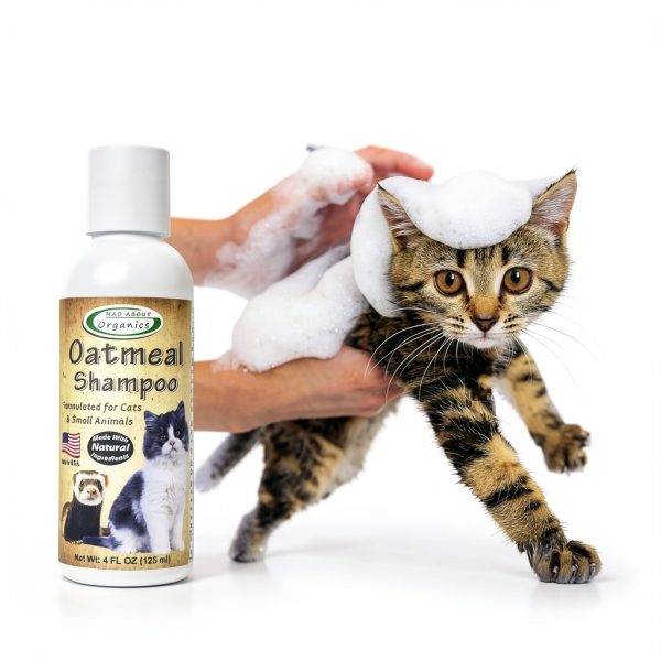 Mad About Organics Oatmeal Cat Shampoo Gentle pH Balanced-4