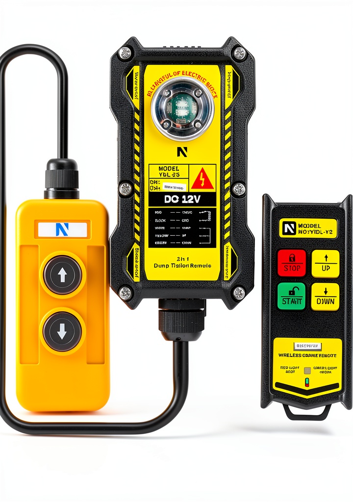 NEWTRY 2 Direction Crane Remote in use on a construction site