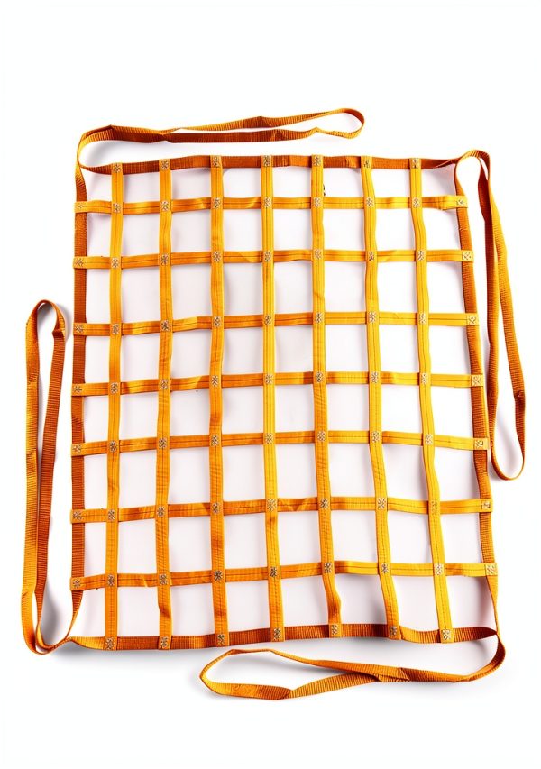 Earthtec Lifting Net Orange Nylon 1500lb Capacity Hoist-3