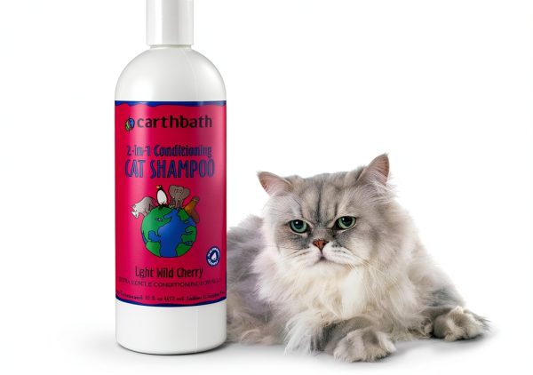 Earth Bath Cat Shampoo pH Balanced Cherry Scent Pet Supplies-0