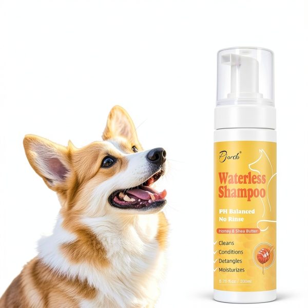 Pjordo Waterless Pet Shampoo No Rinse Cleansing Shea Butter-1