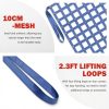 FITHOIST Polyester Lifting Net Straps Blue 4.92x4.92ft-3