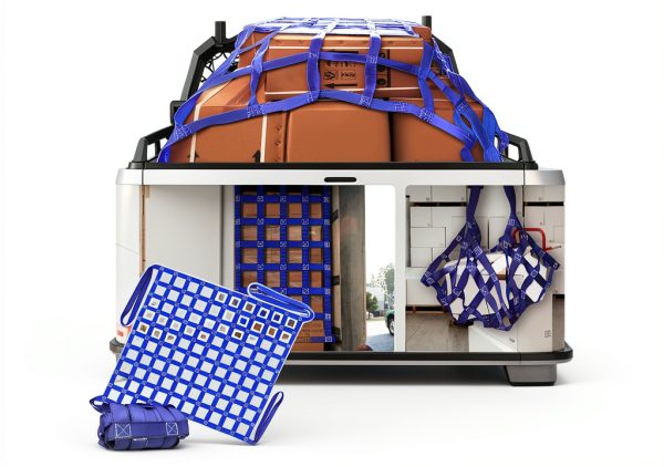 FITHOIST Polyester Lifting Net Straps Blue 4.92x4.92ft-5