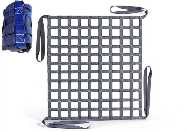 FITHOIST Polyester Lifting Net Straps Blue 4.92x4.92ft-0