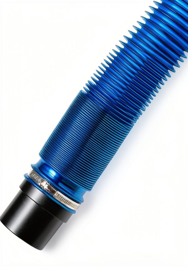 Dust Right 2.5'' Shop Vac Hose Kit Blue 2-1/2” Expandable up to 12 ft-1