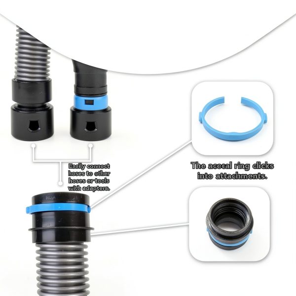 Cen-Tec Systems 95248 Quick Click Expanded Multi-Brand Power Tool Adapter Set for Dust Collection-3
