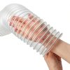 4" x 10' PVC Dust Collection Hose ODDMUCK Clear 4in Hose with 4 Clamps-3