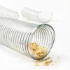 4" x 10' PVC Dust Collection Hose ODDMUCK Clear 4in Hose with 4 Clamps-4