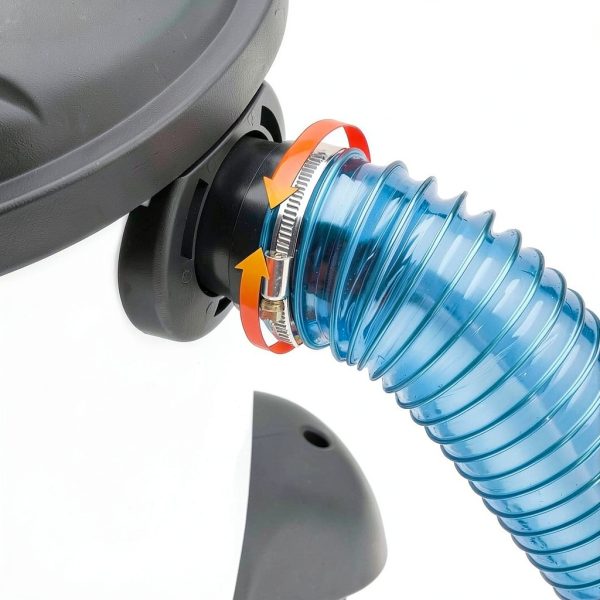Dust Right 2.5'' Shop Vac Hose Kit Blue 2-1/2” Expandable up to 12 ft-2