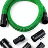 WS25020A Replacement Vacuum Hose, 2-1/2-inch x 7-feet Dual-Flex Locking Shop Vac Hose for Wet Dry Shop Vacuum Cleaners,with 6 Fittings Fits Most Vacuum Cleaners-7