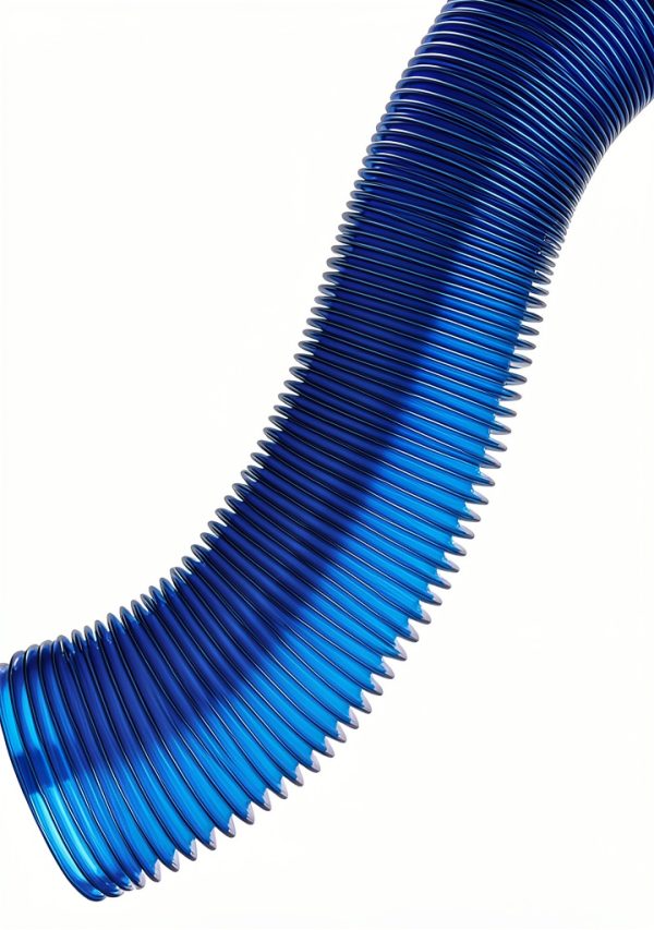 Rockler 4" Dust Collection Hose - Expandable 14ft Blue Vinyl Flex Hose-0