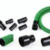 WS25020A Replacement Vacuum Hose, 2-1/2-inch x 7-feet Dual-Flex Locking Shop Vac Hose for Wet Dry Shop Vacuum Cleaners,with 6 Fittings Fits Most Vacuum Cleaners-1