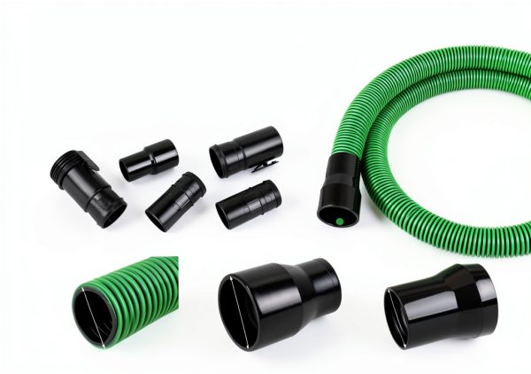 WS25020A Replacement Vacuum Hose, 2-1/2-inch x 7-feet Dual-Flex Locking Shop Vac Hose for Wet Dry Shop Vacuum Cleaners,with 6 Fittings Fits Most Vacuum Cleaners-1