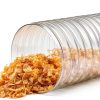 4in x 50ft PVC Dust Collection Hose by Elecoman – Clear Steel Clamps-6