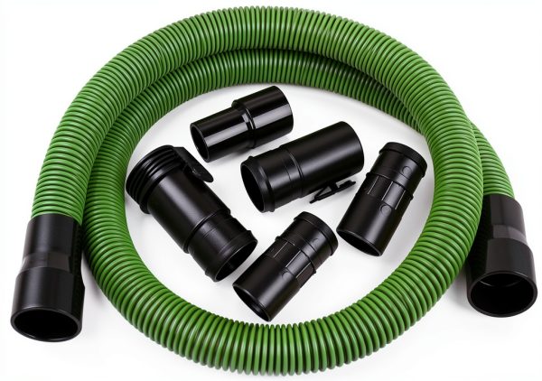 WS25020A Replacement Vacuum Hose, 2-1/2-inch x 7-feet Dual-Flex Locking Shop Vac Hose for Wet Dry Shop Vacuum Cleaners,with 6 Fittings Fits Most Vacuum Cleaners-0