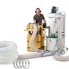 4" x 10' PVC Dust Collection Hose ODDMUCK Clear 4in Hose with 4 Clamps-6