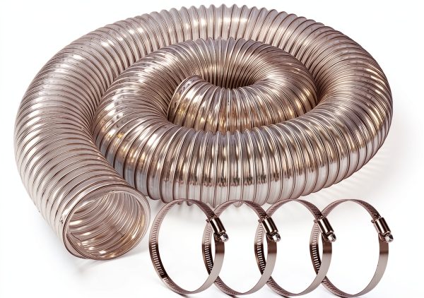 4" x 10' PVC Dust Collection Hose ODDMUCK Clear 4in Hose with 4 Clamps-0