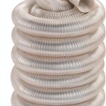4in x 50ft PVC Dust Collection Hose by Elecoman – Clear Steel Clamps-0