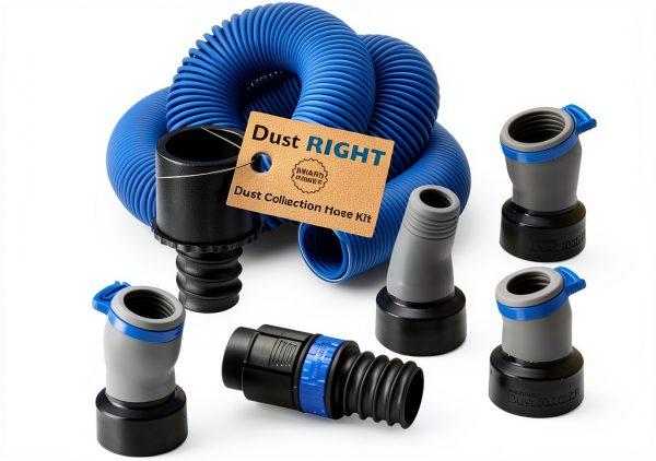 Dust Right Flexiport Power Tool Hose Kit Rockler 3 to 12 ft Ext-0